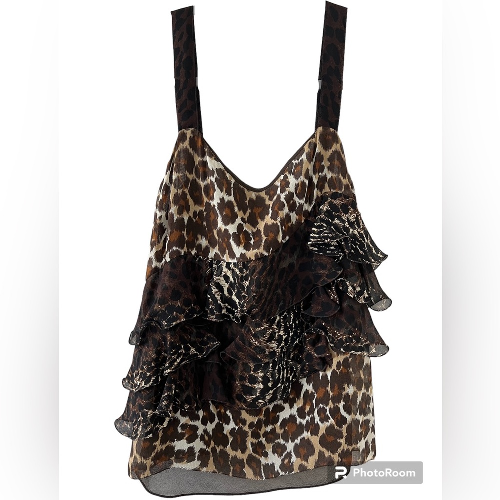 Express Design Studio Leopard Print Top